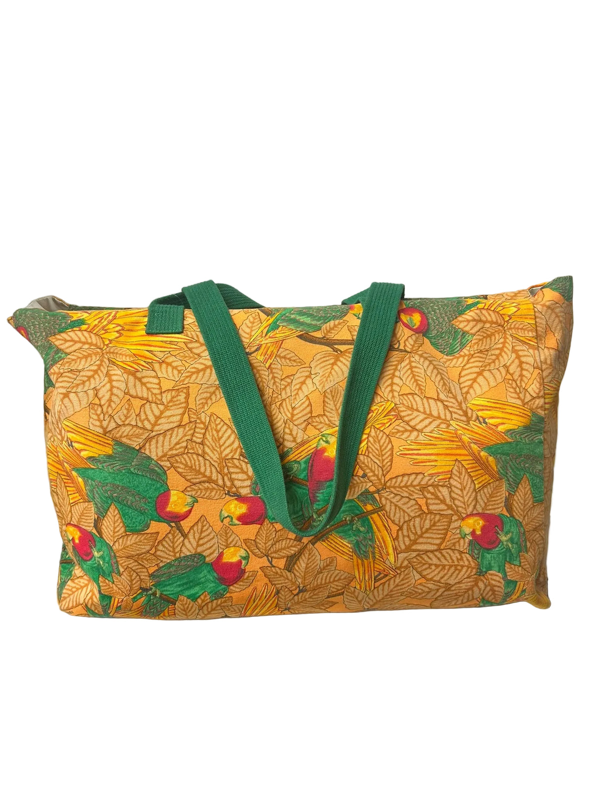 90s Hermès Beach Bag "the Parrots"