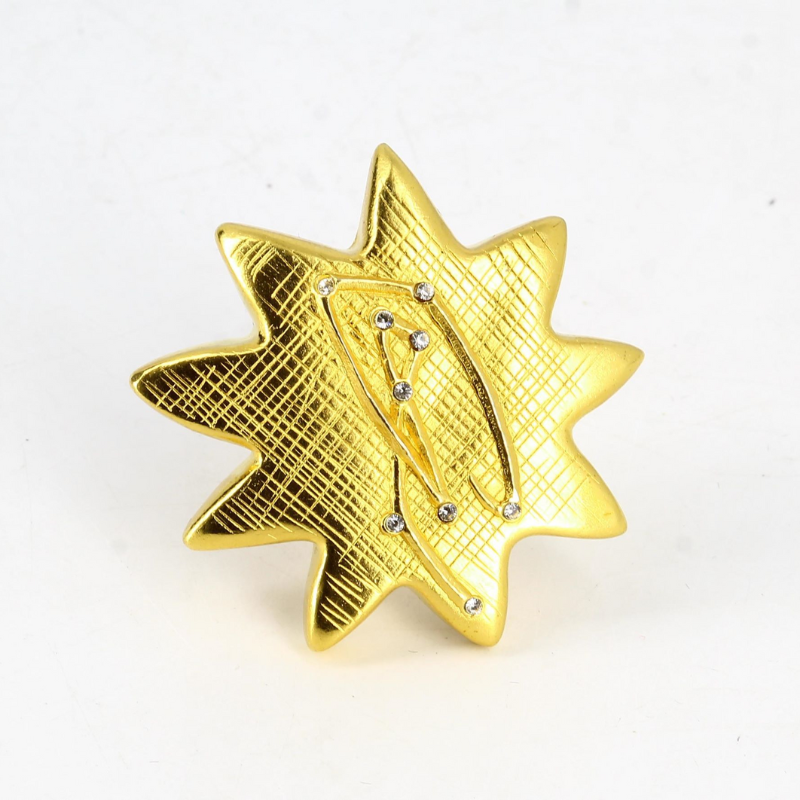 Christian Lacroix Golden Star Brooch