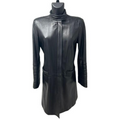 Kenzo Black Leather Coat