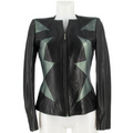 Mugler Leather Strass Jacket