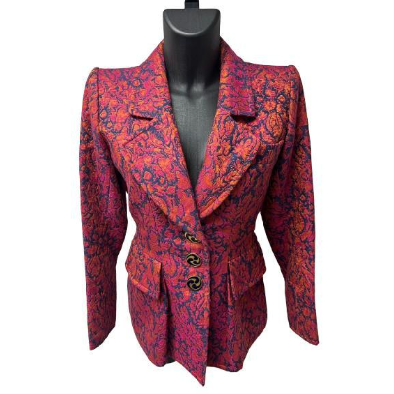 Yves Saint Laurent Floral Print Blazer