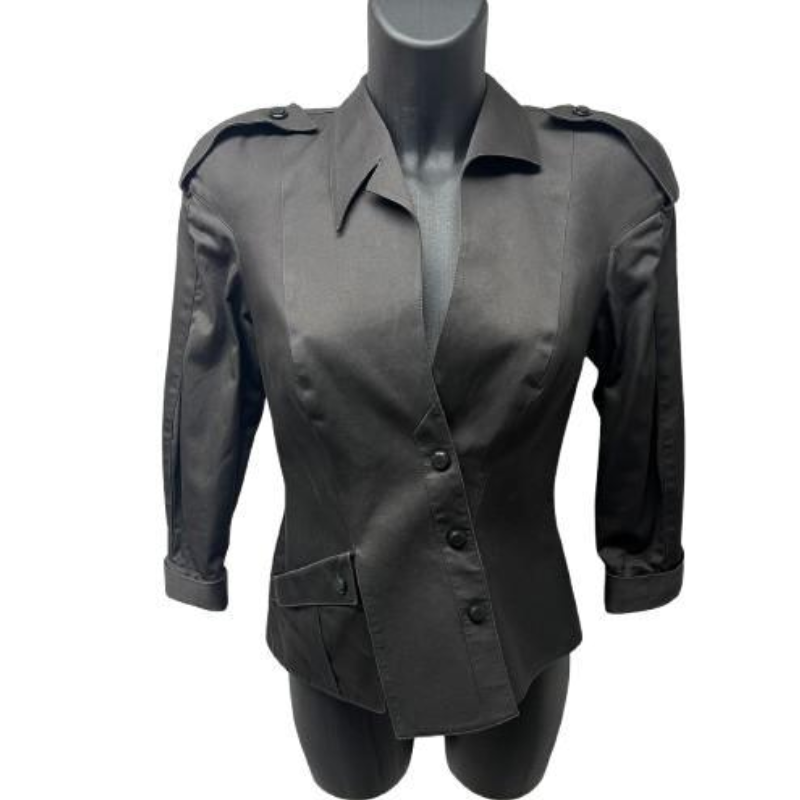 Thierry Mugler Black MilitaryJacket