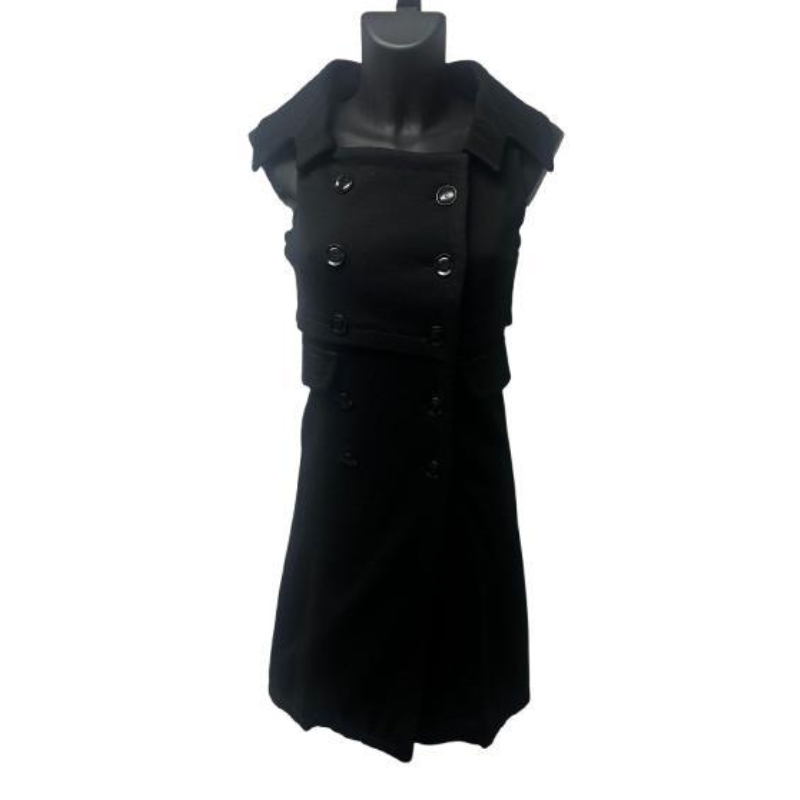 Christian Dior Black Double Breasted Dress