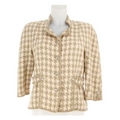 Chanel Beige Carreaux Suit Jacket