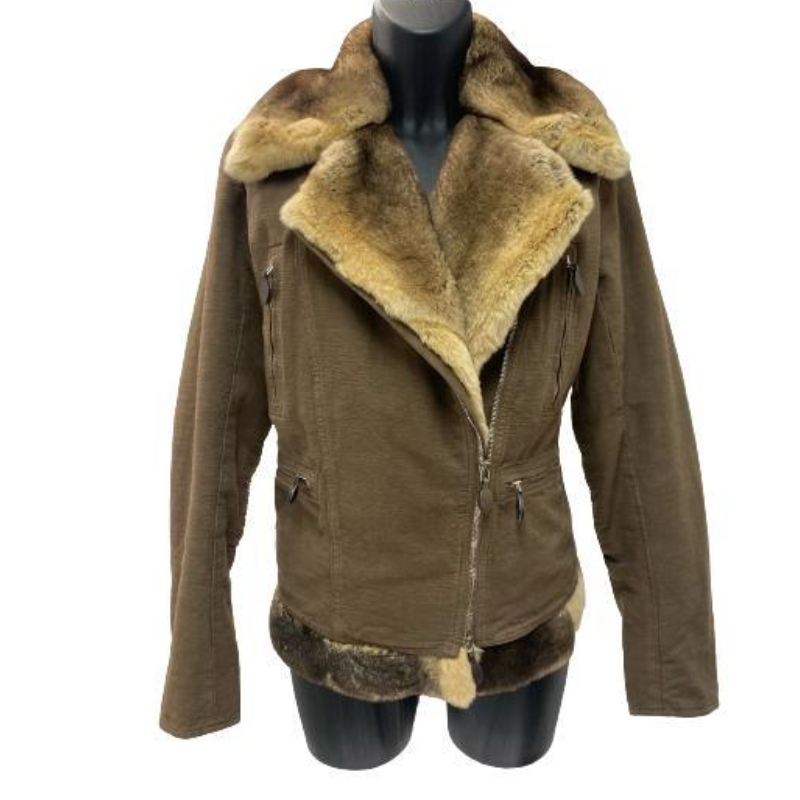 Ermanno Scervino Rabbit Fur Brownn Parka ( F/W 2004)