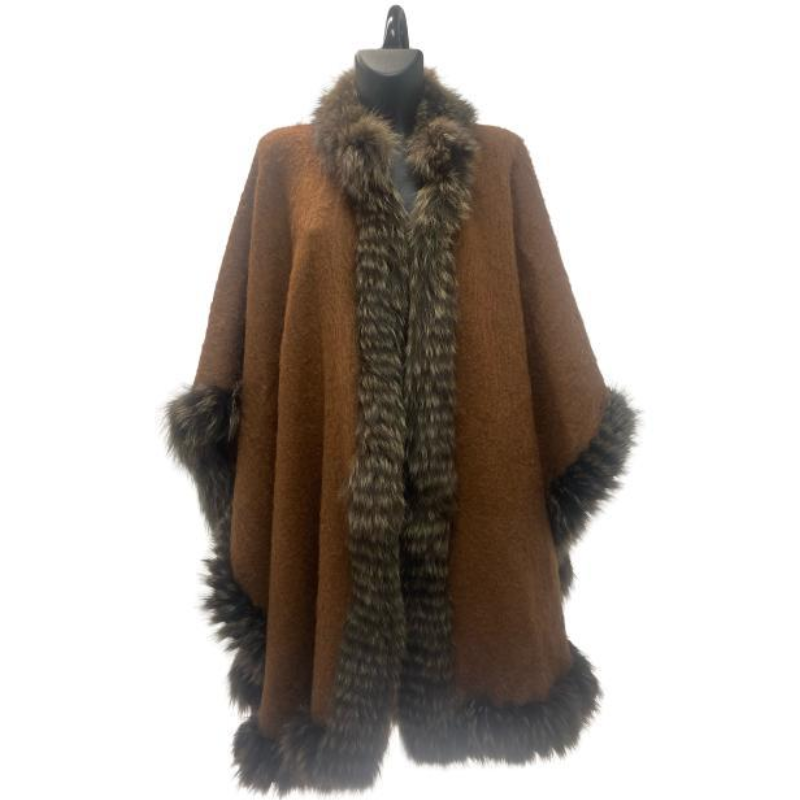 YSL Fur Cape