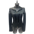 Gucci Black Satin Corset Jacket