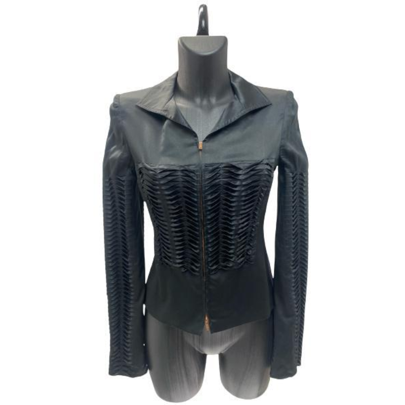 Gucci Black Satin Corset Jacket