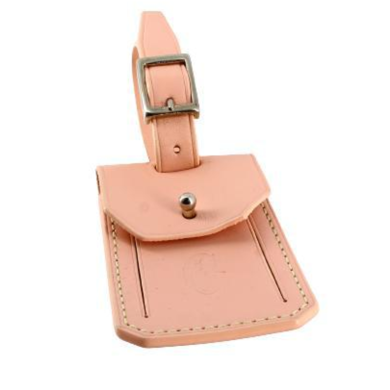 Goyard Pink Leather Name Tag