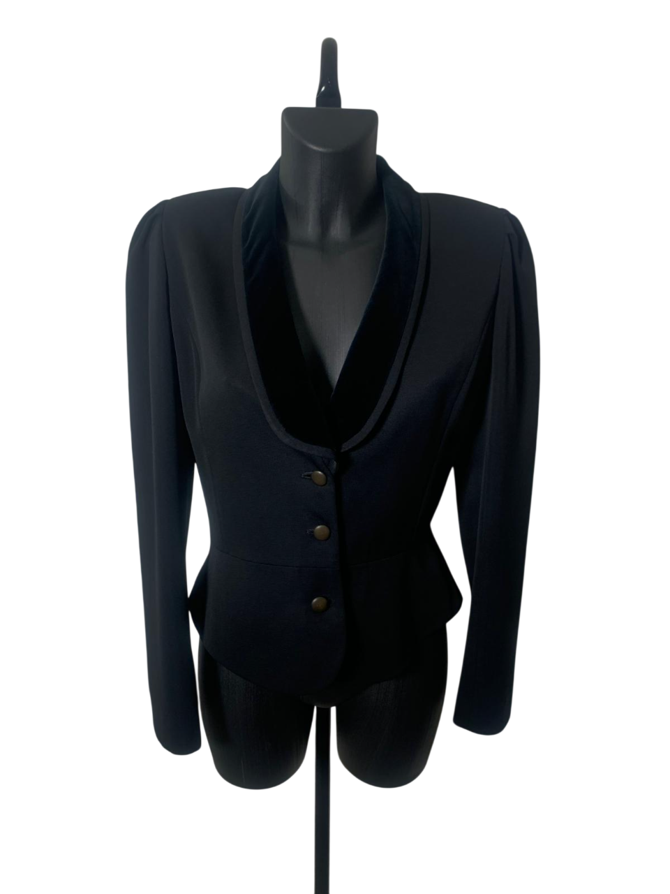 Lanvin Black Jacket with Velvet Collar