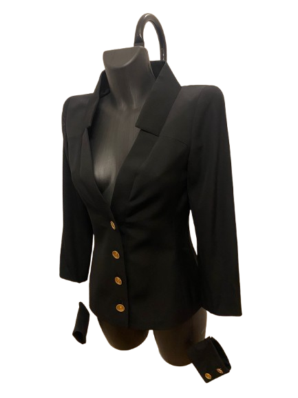 Chanel Black Blazer S/S 01 by Karl Lagerfeld