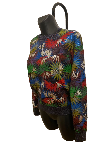 Chanel Multicolor Acetate Blend Cuba Sweater