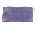 Christian Dior Metallic Lilac Satin Cannage Crystal Embellished Clutch Bag