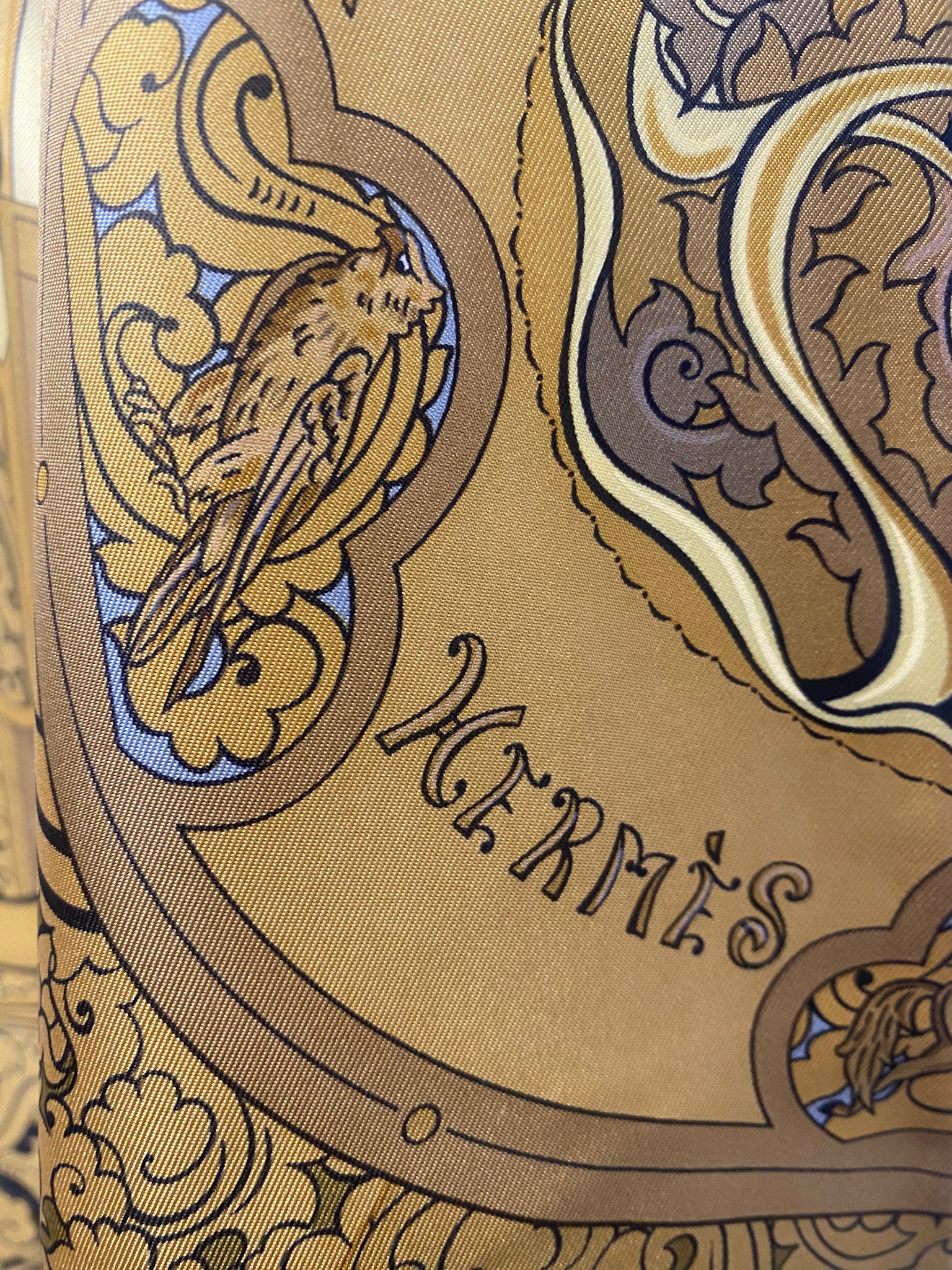 Hermès 1990 "Les Tuileries" Silk Shirt Jacket – Joachim Metz