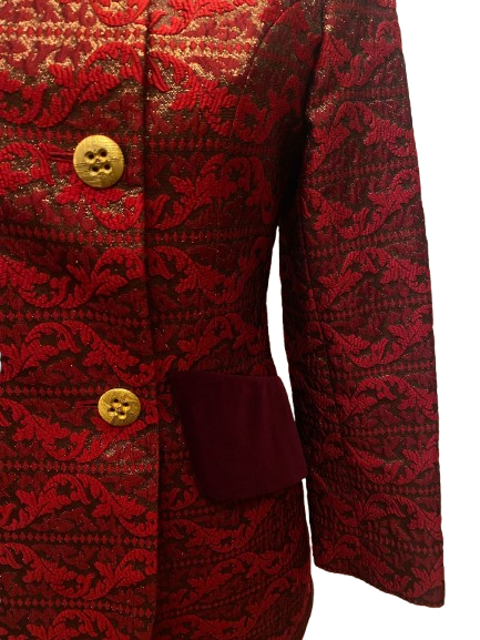 Givenchy Red Jacket in Lurex