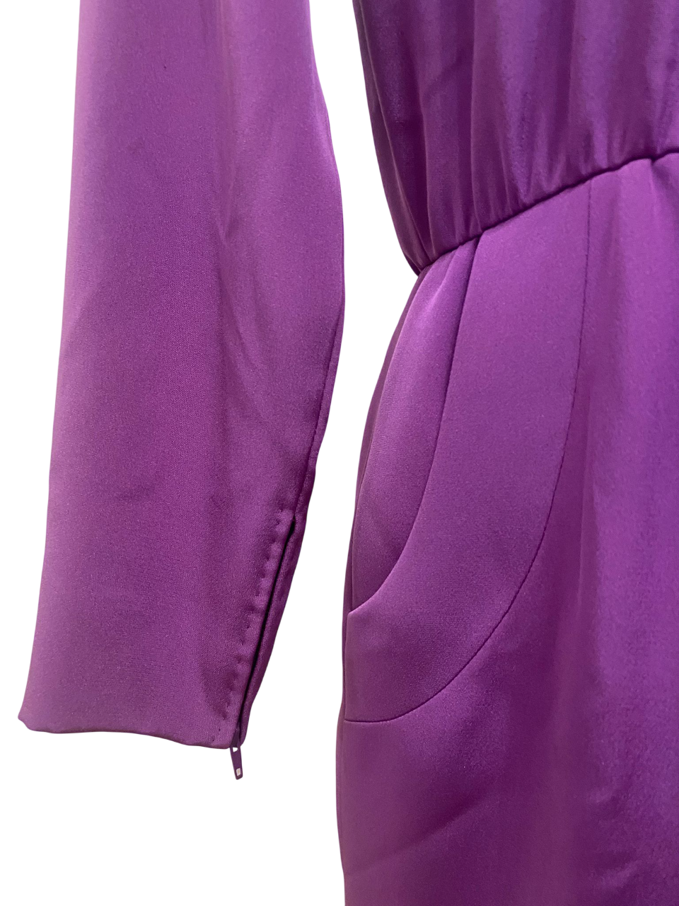 Yves Saint Laurent Haute Couture 1989 Purple Dress