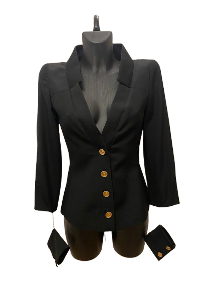 Chanel Black Blazer S/S 01 by Karl Lagerfeld
