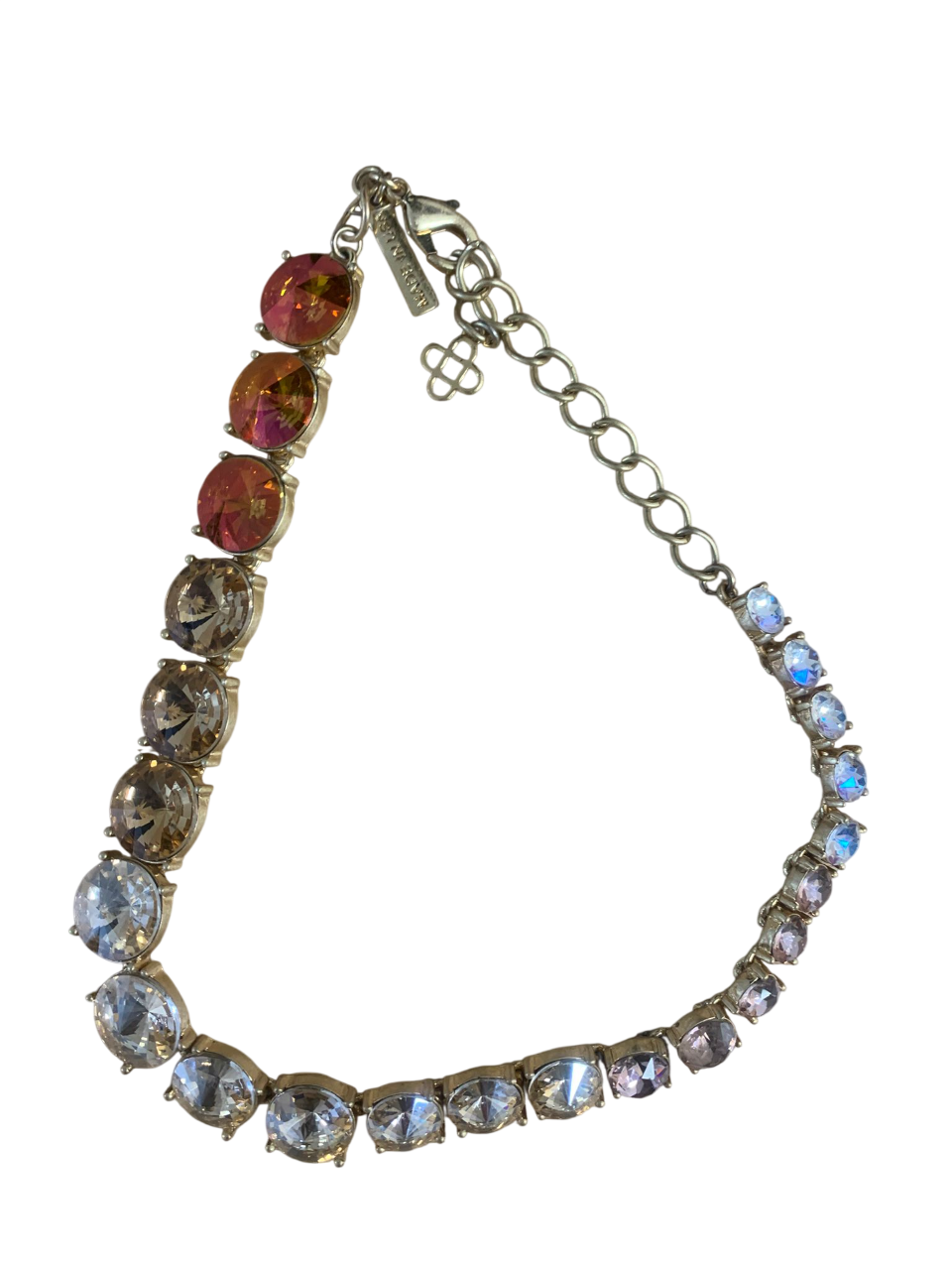 Oscar De La Renta Multicolor Crystal Necklace