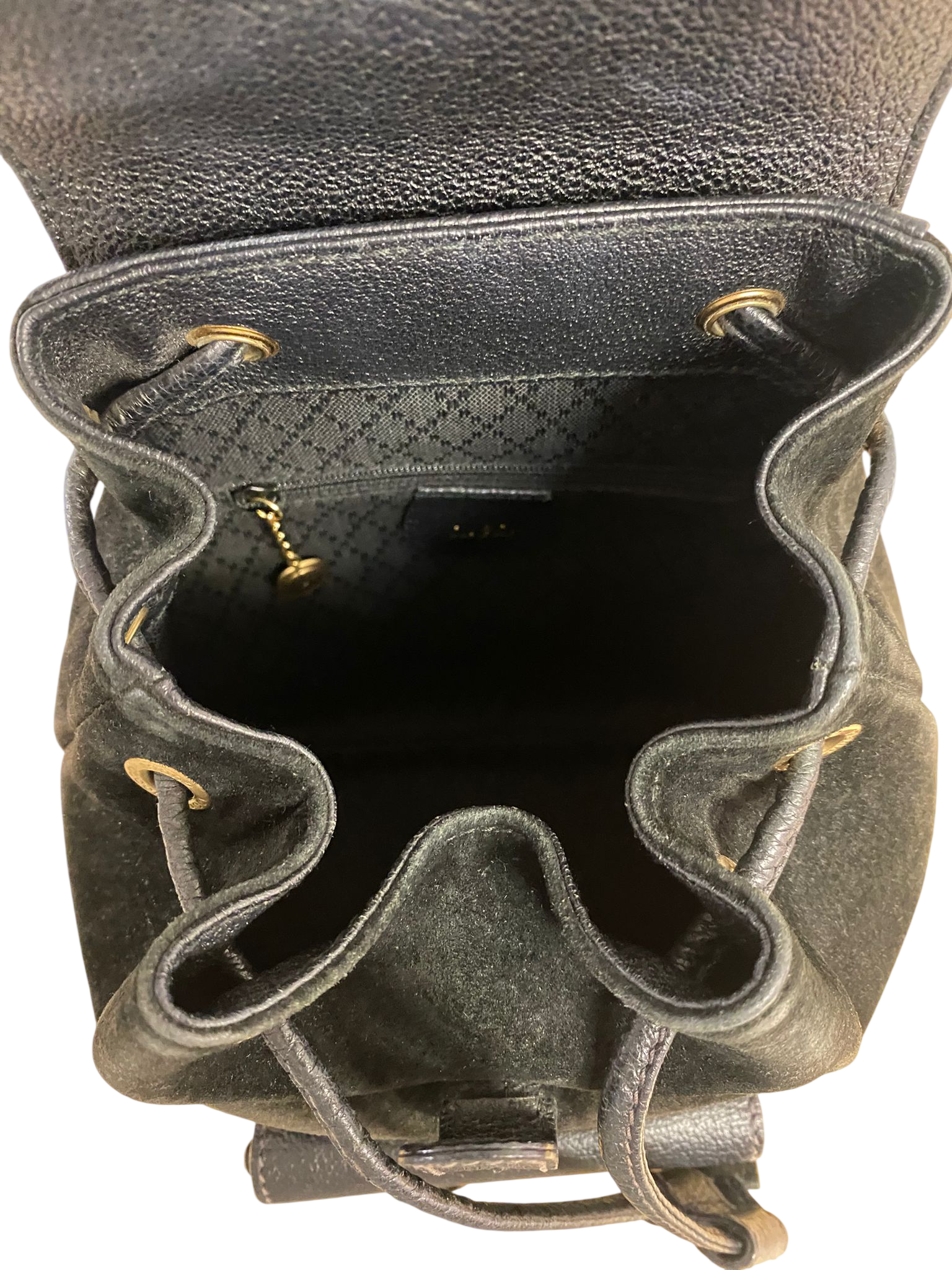 Gucci Bamboo Tassel Oval Backpack