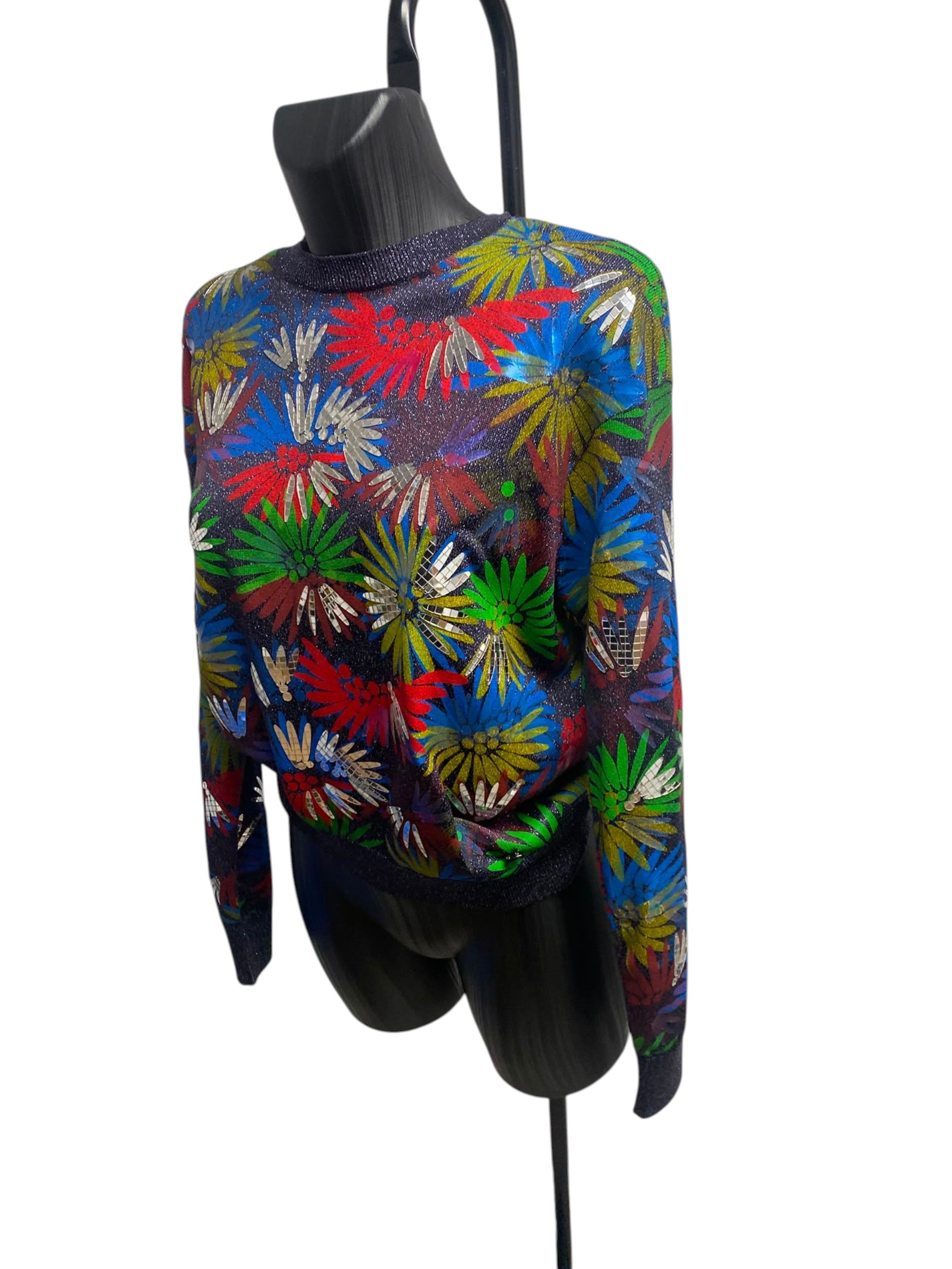 Chanel Multicolor Acetate Blend Cuba Sweater