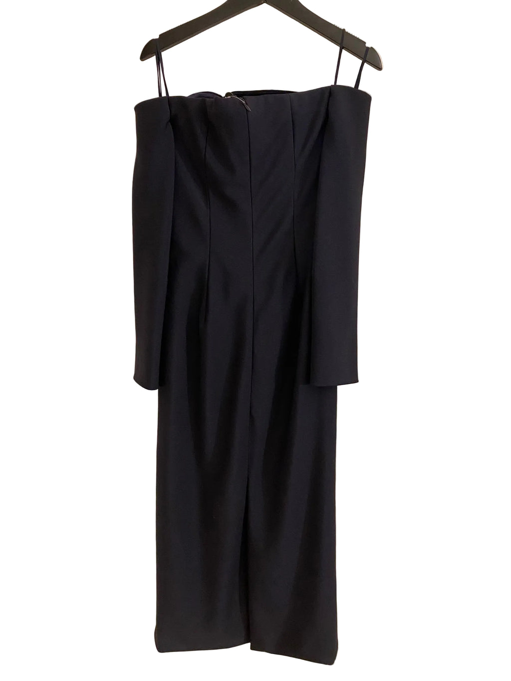Givenchy Haute Couture Velvet and Silk Navy Dress FW2020