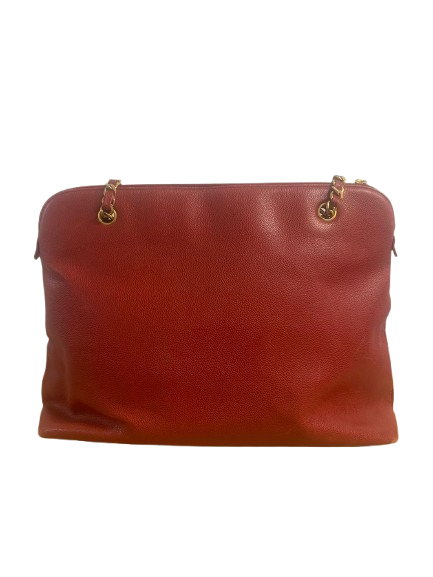 Chanel Coco Mark Chain Tote Bag in Red (1194)