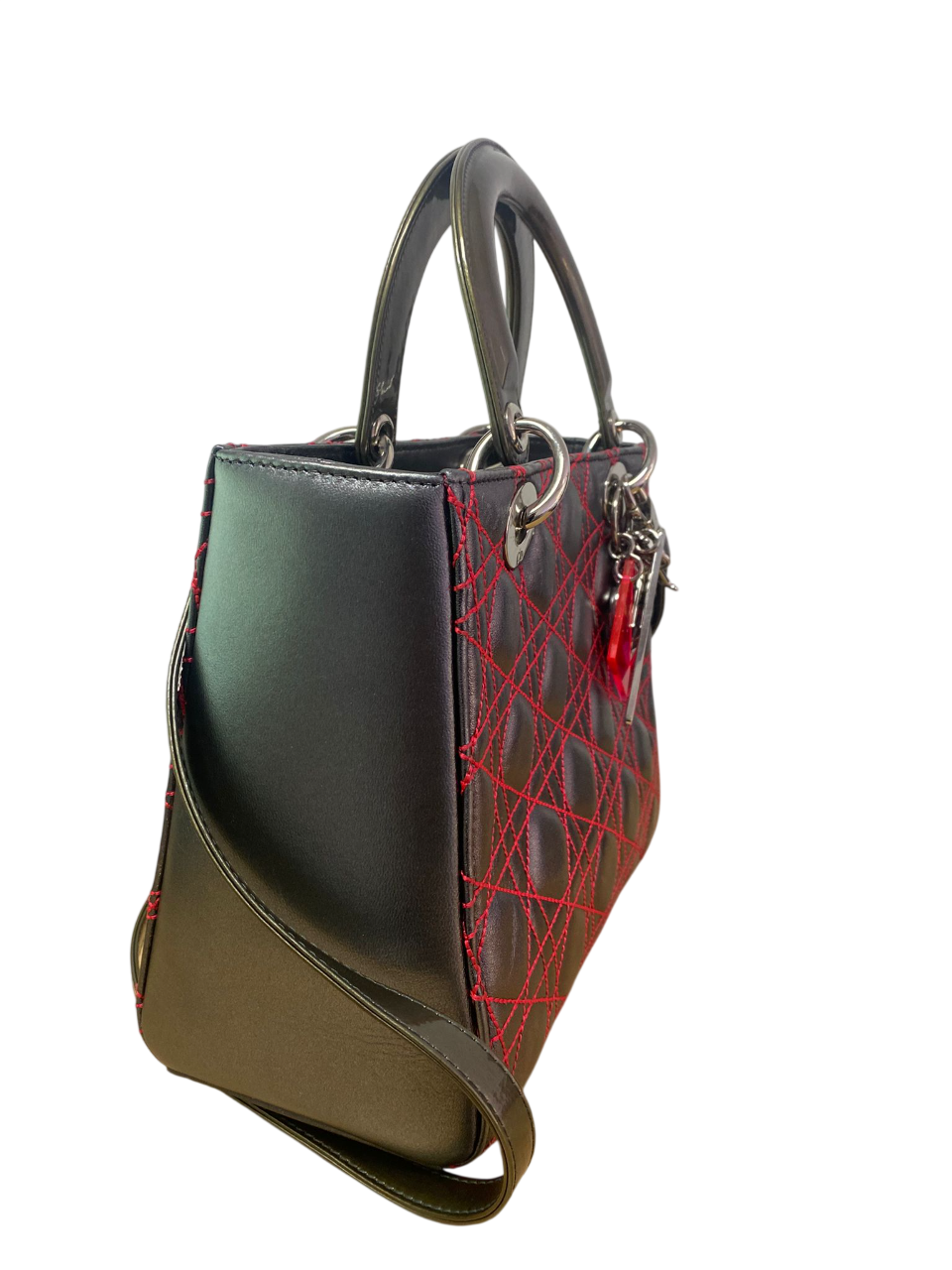 Christian Dior x Anselm Reyle Pink & Multicolor Lambskin Lady Dior Bag (2011)