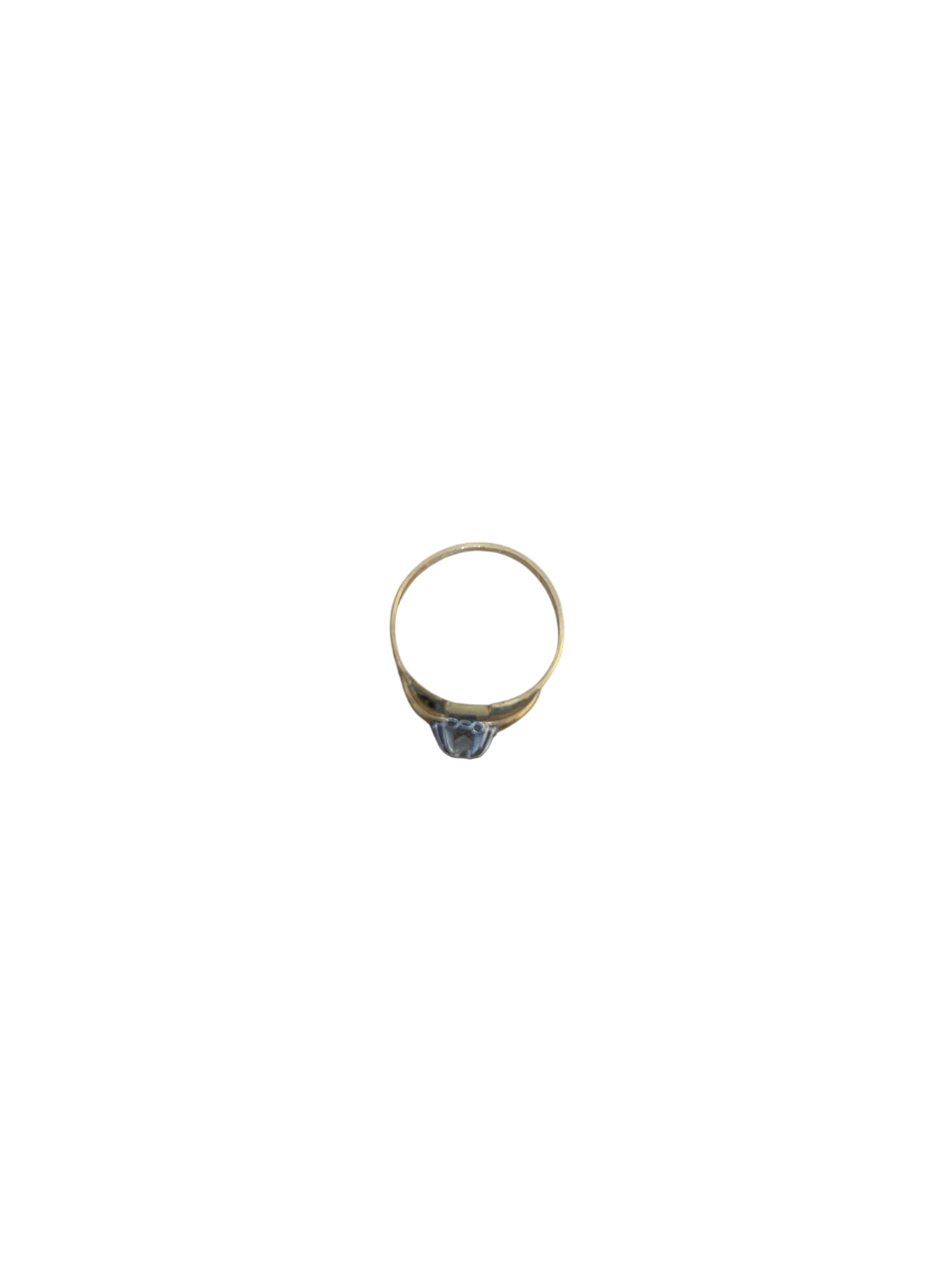 Small Ring in 18K Yellow Gold and Platinum