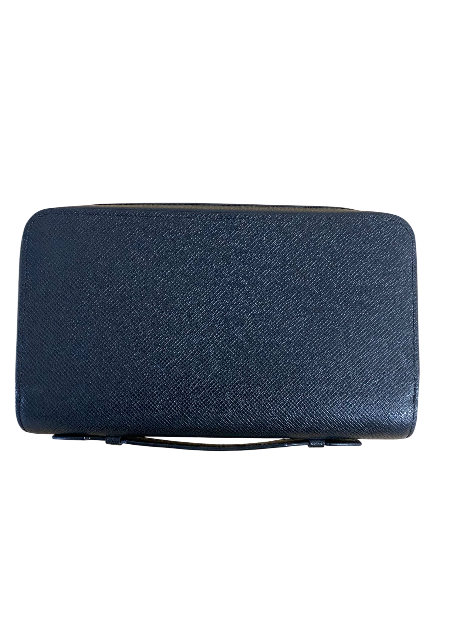 Louis Vuitton XL Zippered Taïga Leather Wallet in Black