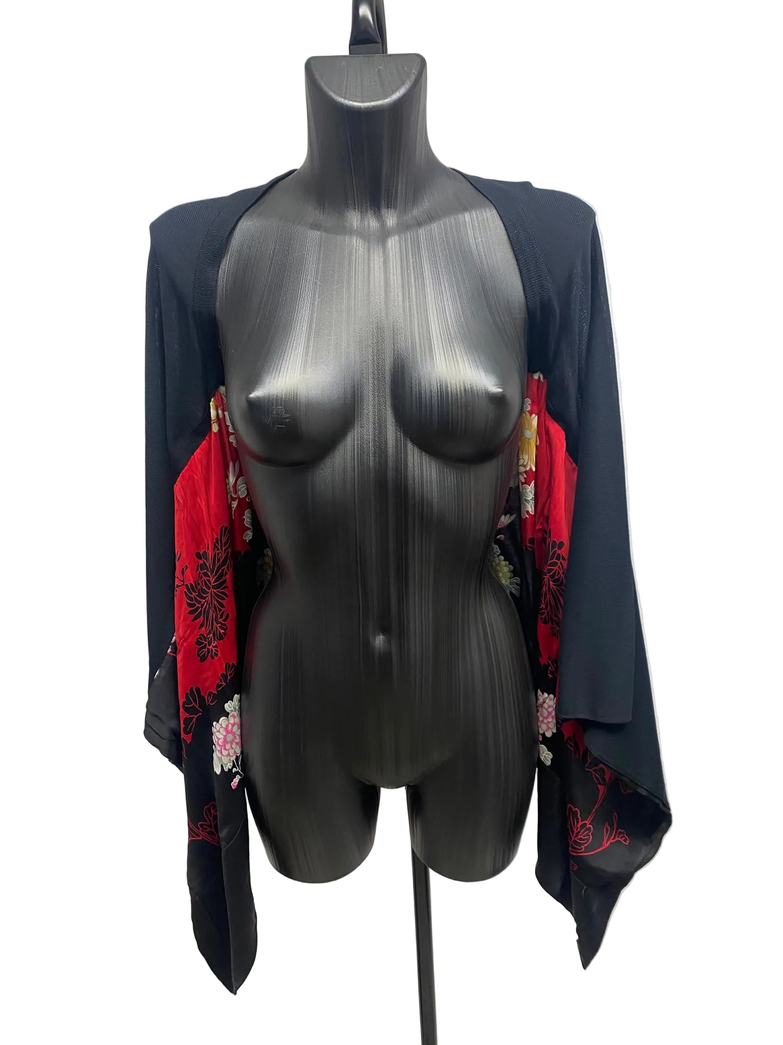 Roberto Cavalli Silk-Touch Kimono Cardigan – Floral Print SS2008