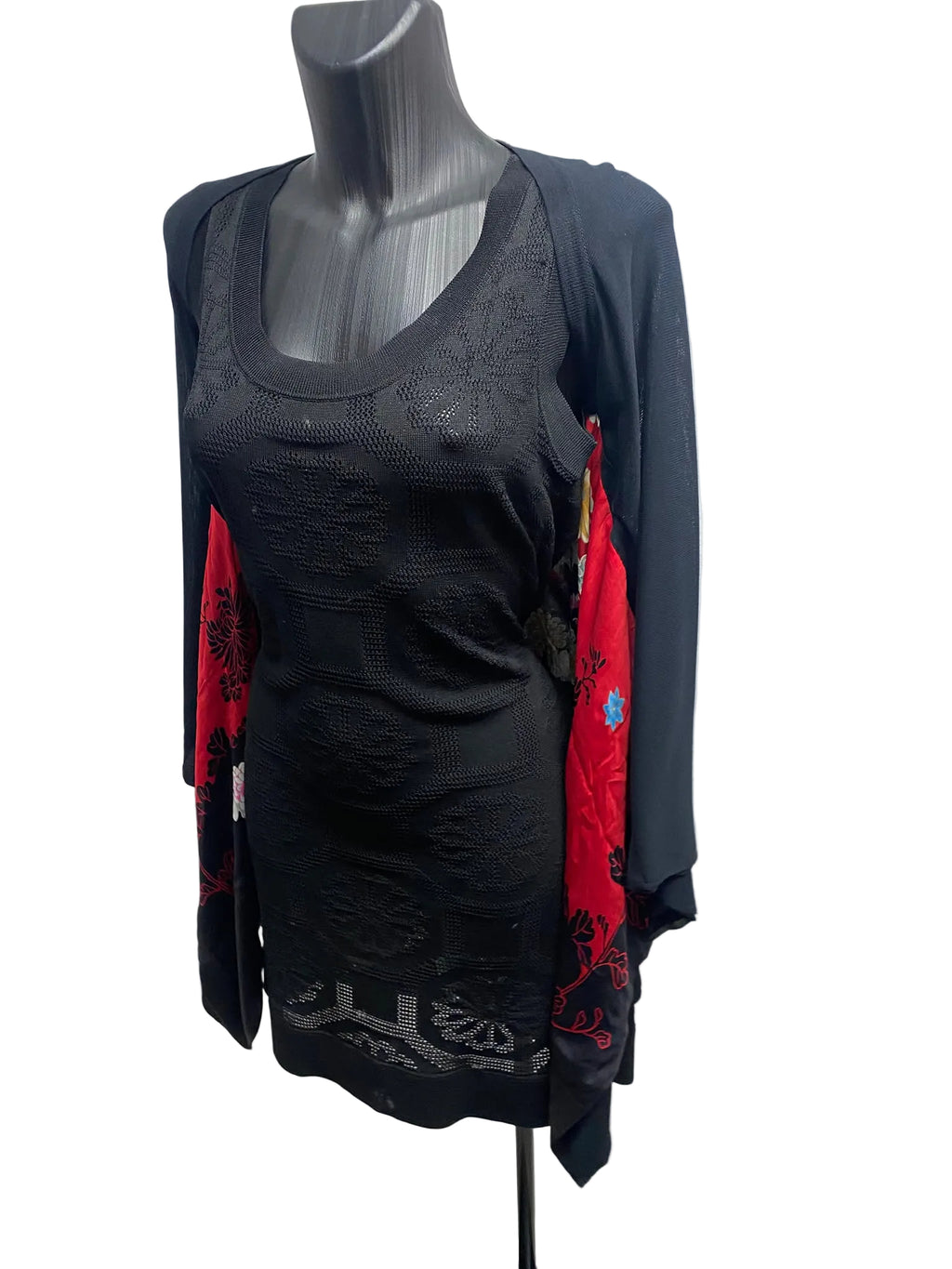 Roberto Cavalli Silk-Touch Kimono Cardigan – Floral Print SS2008