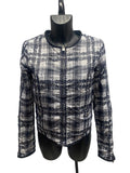 Chanel Reversible Lightweight Jacket – Tweed Print & Solid Black