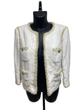 CHANEL Off-White Terry Tweed Jacket – Cruise 2011