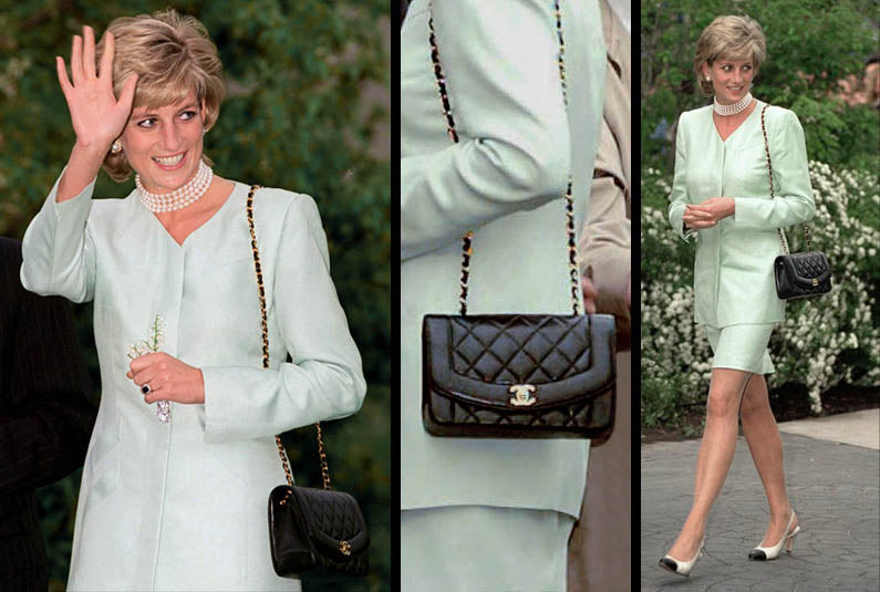 1994 Chanel Diana shoulder bag