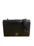 Chanel Black Quilted Calfskin and Grosgrain Ballerine Small Flap Bag Ruthenium Hardware, 2016