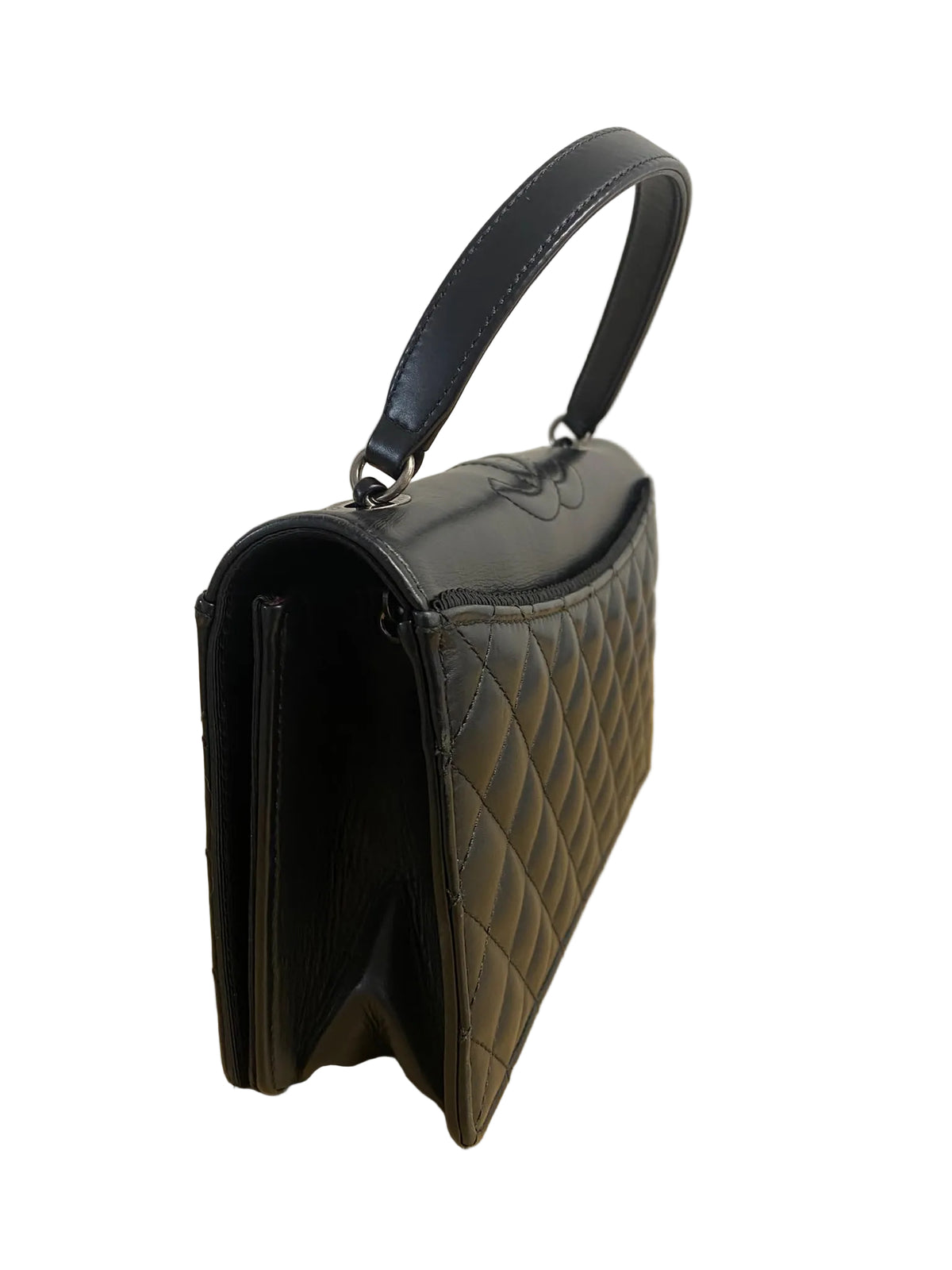 Chanel Black Quilted Calfskin and Grosgrain Ballerine Small Flap Bag Ruthenium Hardware, 2016