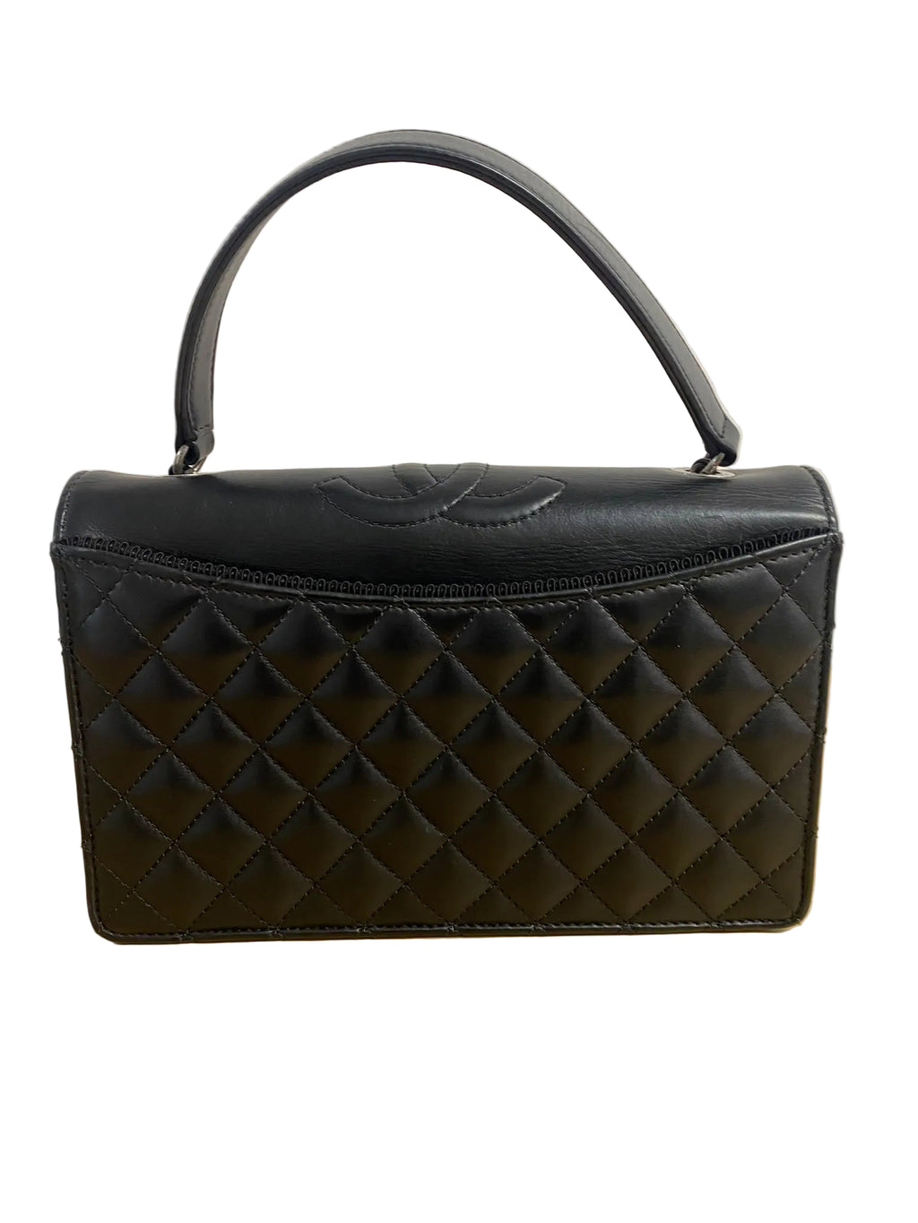 Chanel Black Quilted Calfskin and Grosgrain Ballerine Small Flap Bag Ruthenium Hardware, 2016