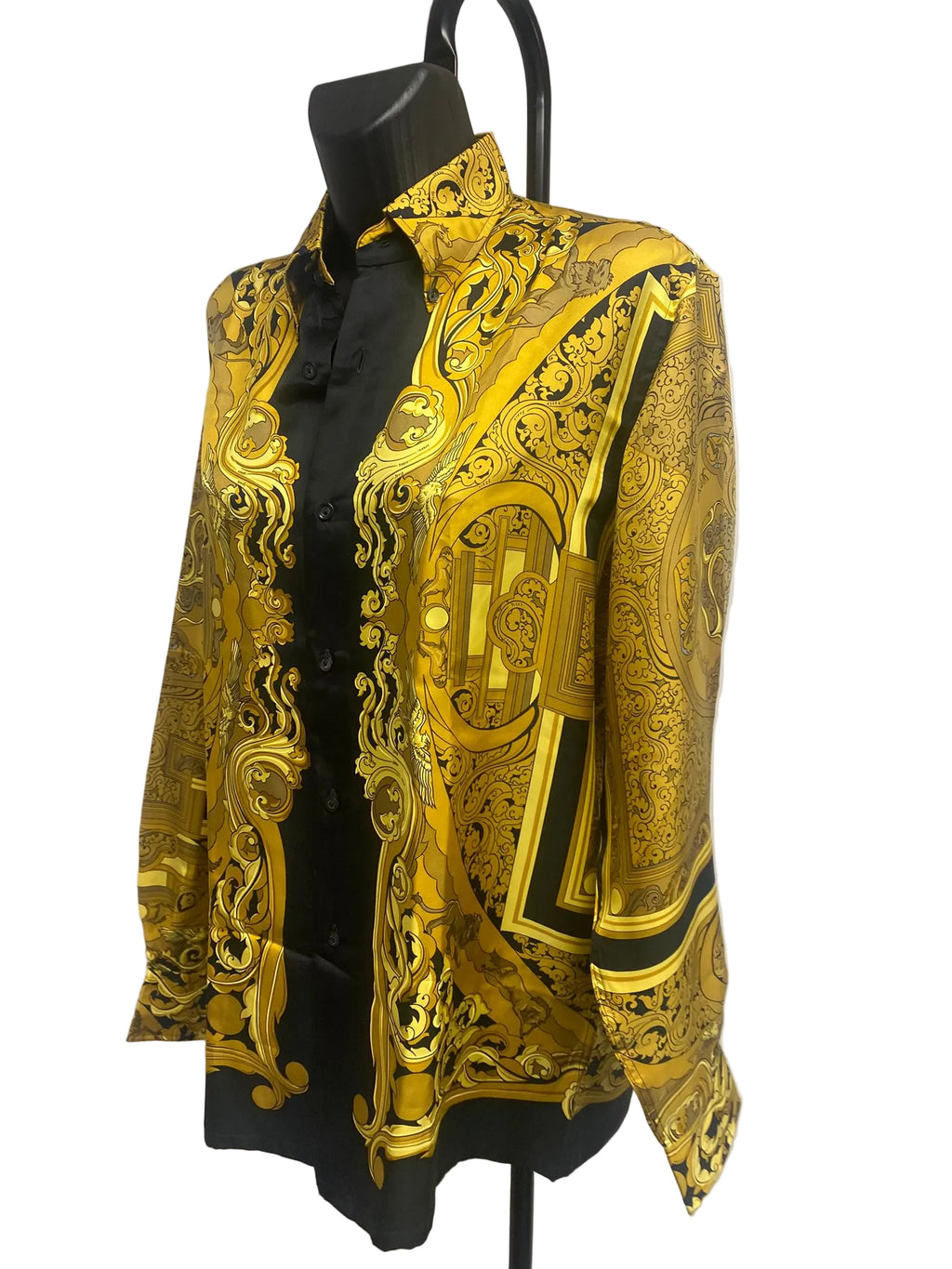 Hermès 1990 "Les Tuileries" Silk Shirt Jacket – Joachim Metz