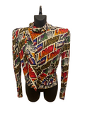 Lanvin Multicolor Logo Blouse