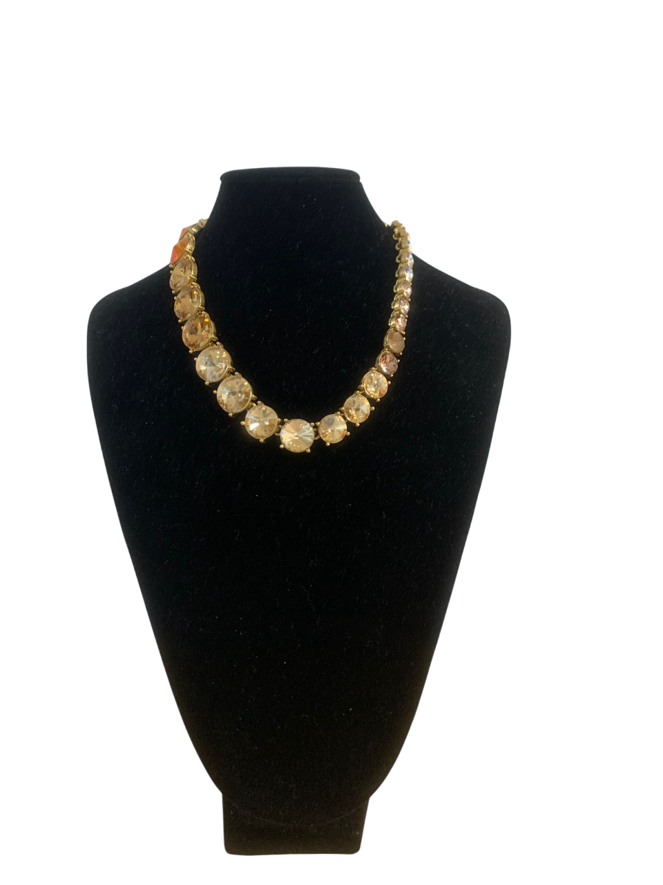 Oscar De La Renta Multicolor Crystal Necklace