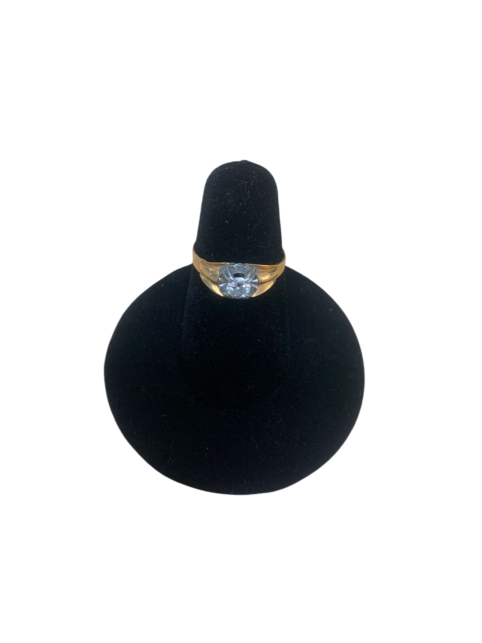 Small Ring in 18K Yellow Gold and Platinum
