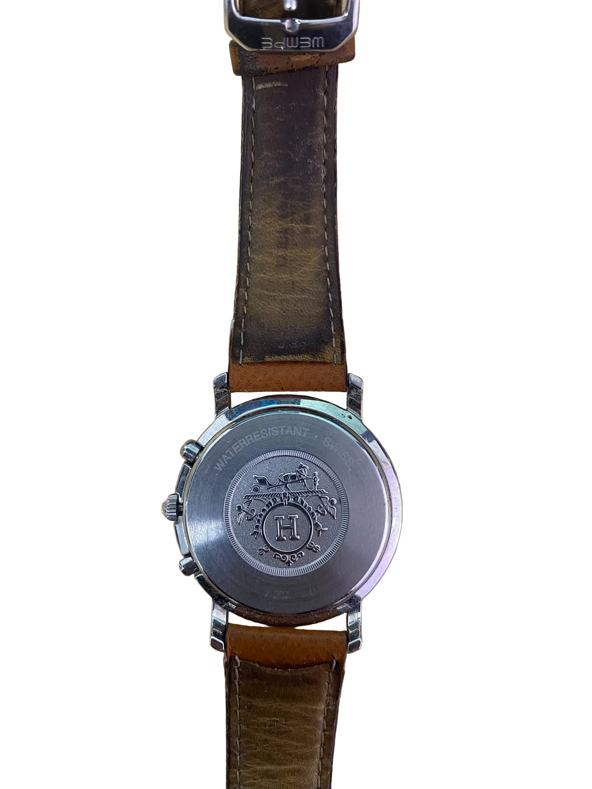 Hermès Clipper Chronograph Two-Tone Watch – White Dial