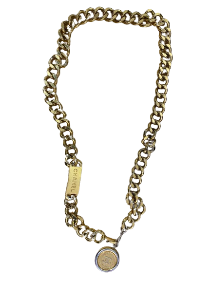 Chanel Vintage Medallion Coin Chain Belt