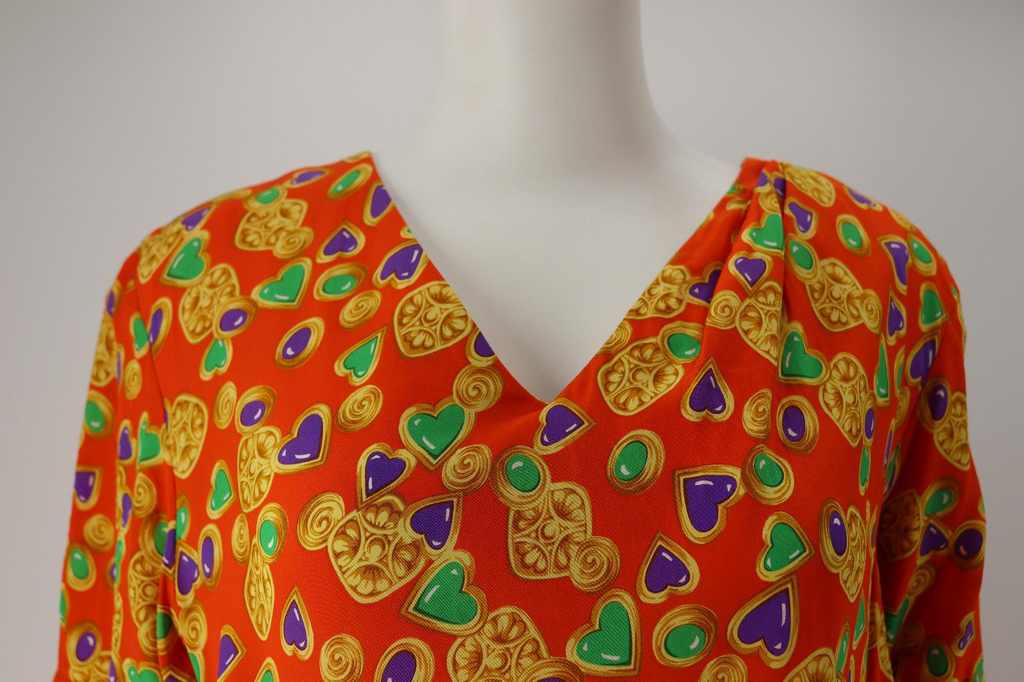 Yves Saint Laurent Heart And Jewelry Design Dress