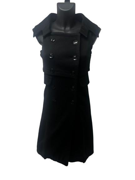 Christian Dior Black Double Breasted Dress