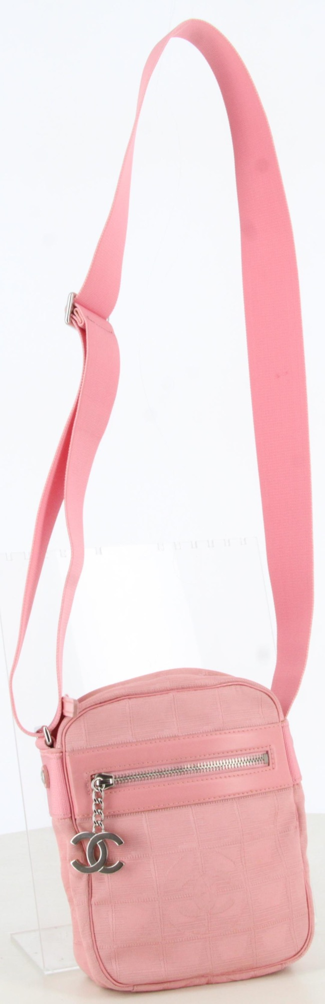 2005 Chanel Pink New Travel Line Crossbody Bag