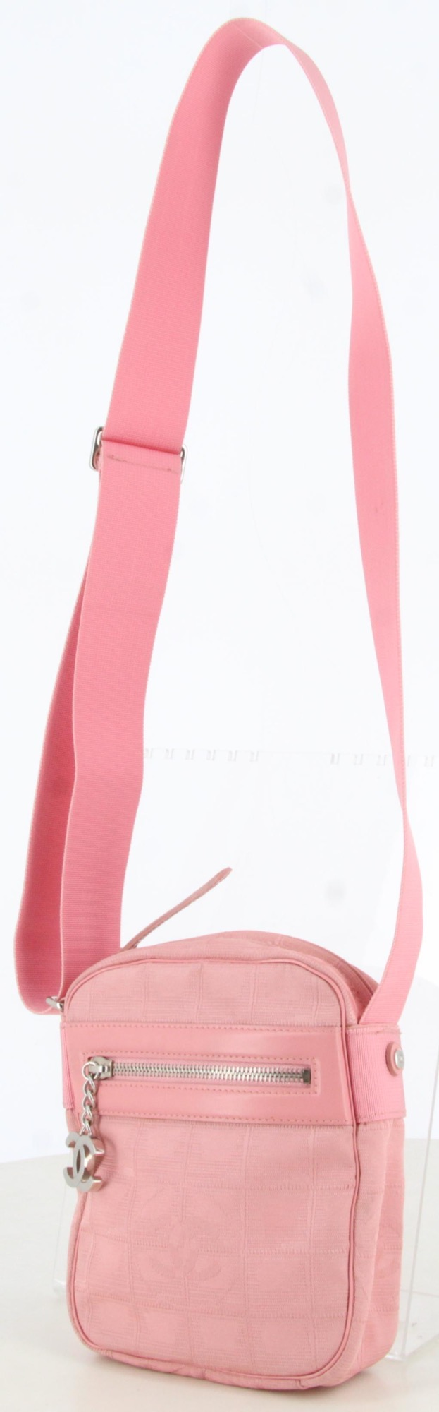 2005 Chanel Pink New Travel Line Crossbody Bag