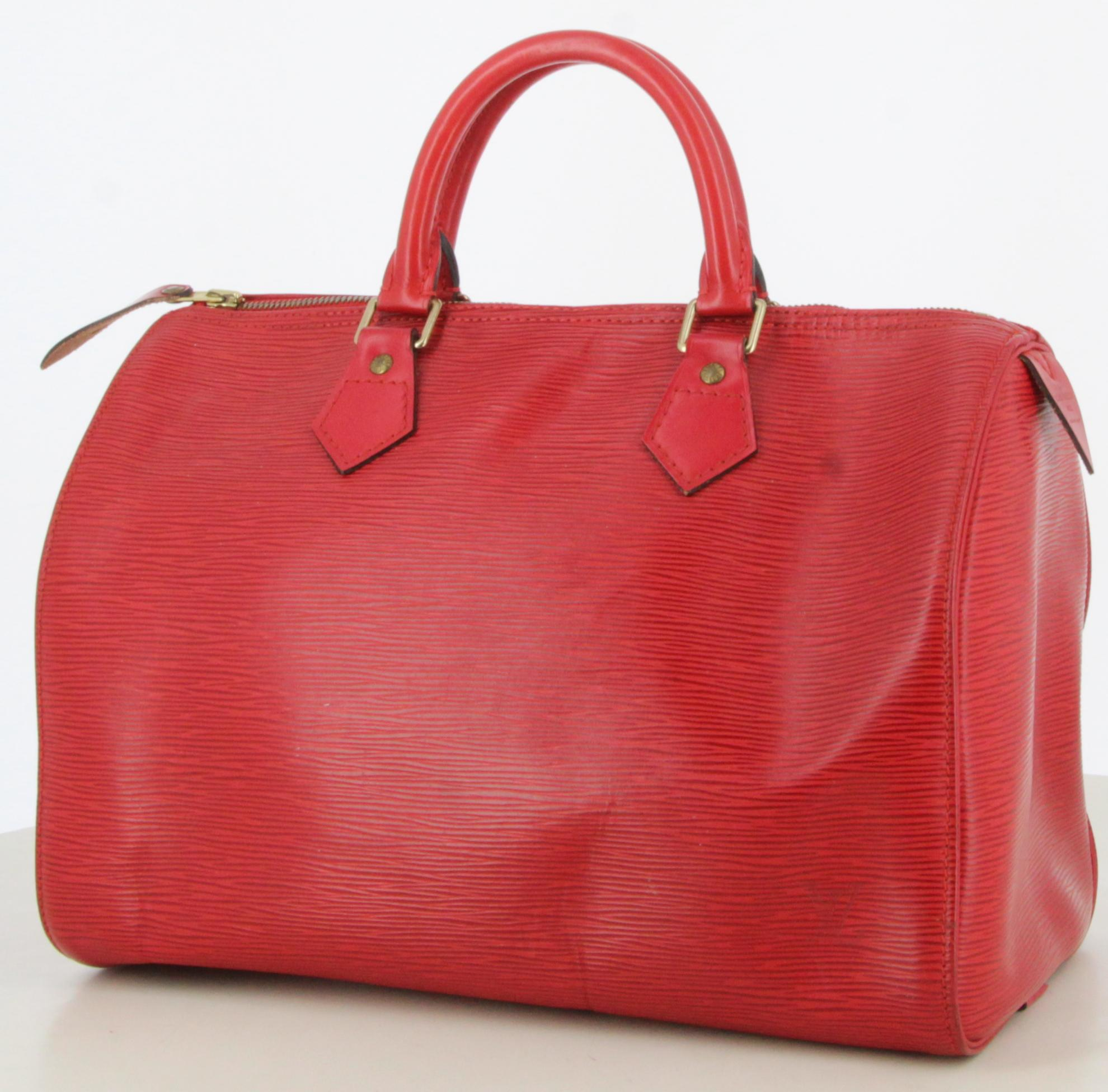 1998 Louis Vuitton Red Speedy 30