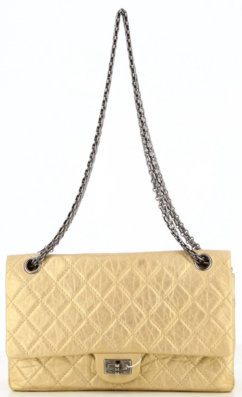 2012 Chanel Gold Reissue 2.55 Crossbody Bag
