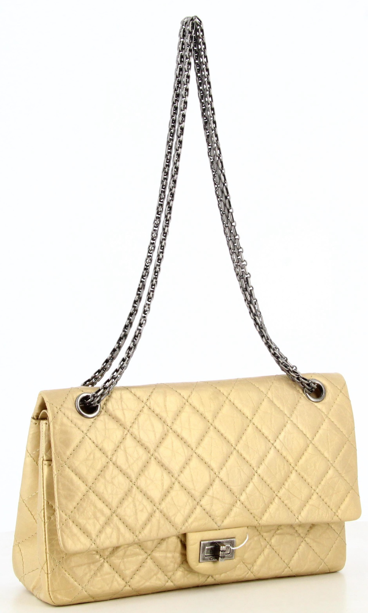 2012 Chanel Gold Reissue 2.55 Crossbody Bag